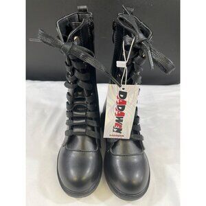 Dadawen Girl's Black Shoes/Boots Size 28 (11) SKU 5958